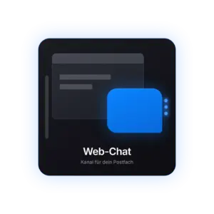 Chatfenster auf einer Website — Web-Chat als Kanal für das gemeinsame Postfach