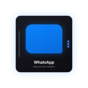 Chat-Blase als Zeichen für einen Nachrichtenkanal — WhatsApp an das gemeinsame Postfach anbinden